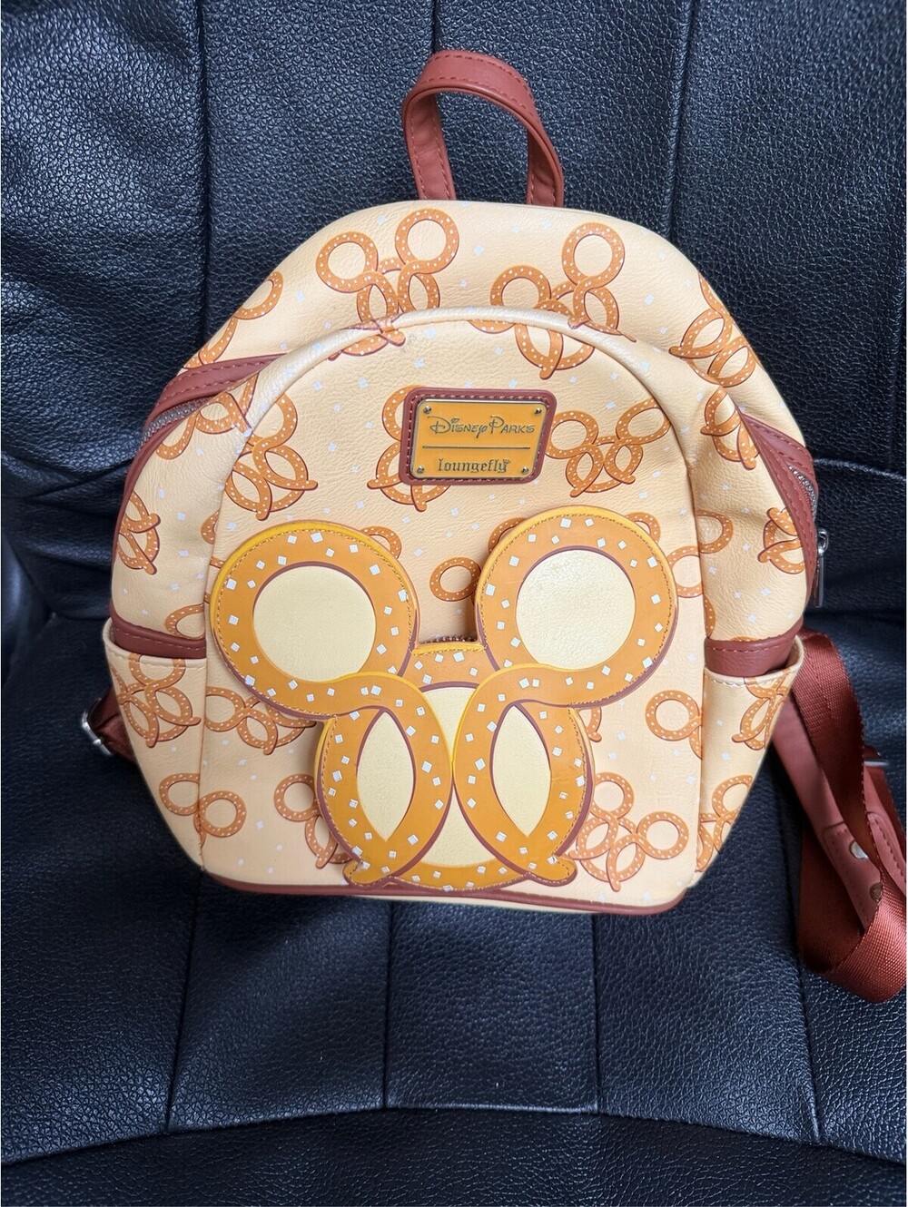 Loungefly Disney Parks Mickey Mouse Pretzel Scented Mini Backpack